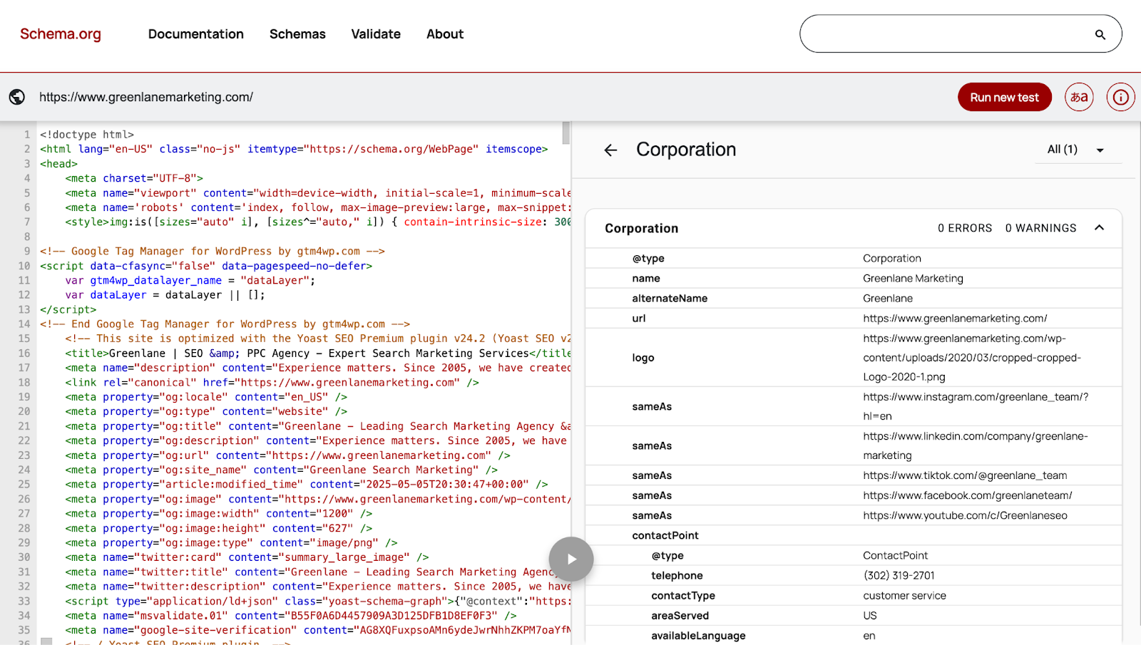 Example of Schema Injection via Yoast 2
