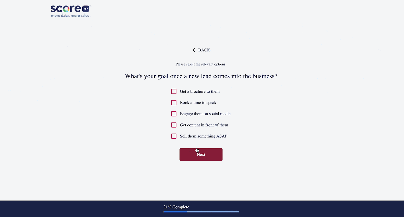 Score - Interactive Content Screen Recording