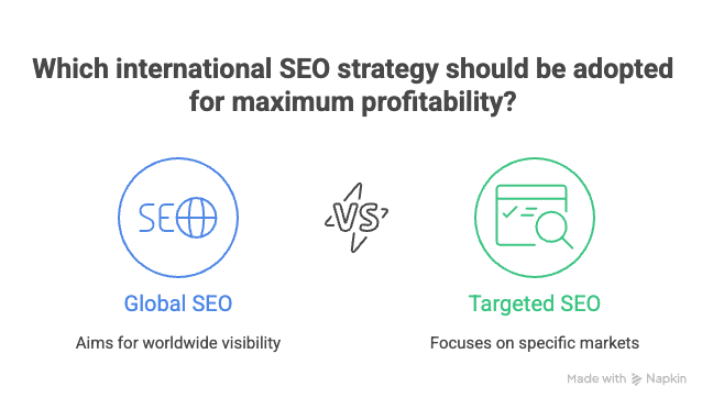 Which international SEO strategy is best? Global vs targeted?