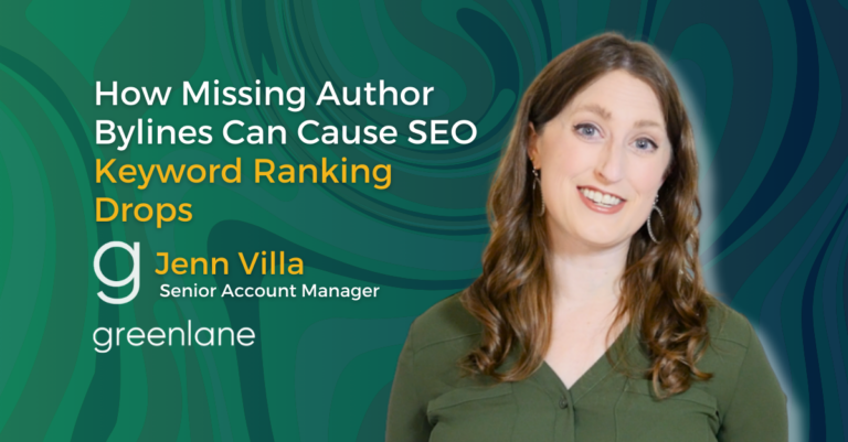 How Missing Author Bylines Can Cause SEO Keyword Ranking Drops: A Healthcare Case Study